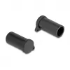 DeLOCK pistikupesa turvakate 64244 Must 10 tk Termoplastilised elastomeerid