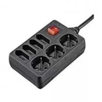 Hama 00108868 pikendusjuhe 1,4 m 7 vahelduvvoolupistikut Siseruumides Must