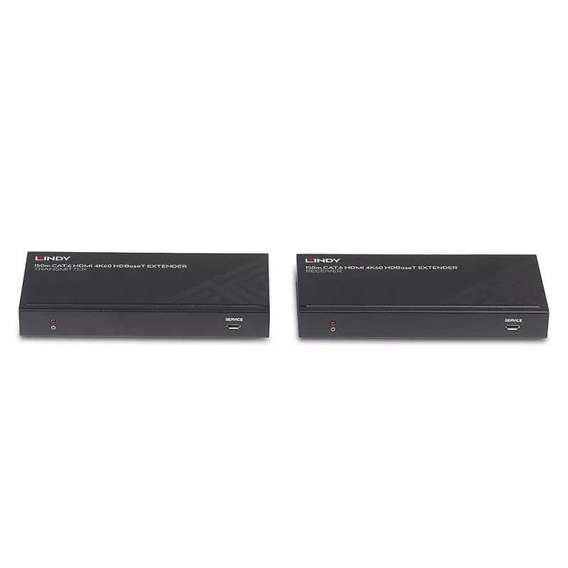 Lindy 150m Cat.6 HDMI 4K60, IR ja RS-232 HDBaseT pikendaja