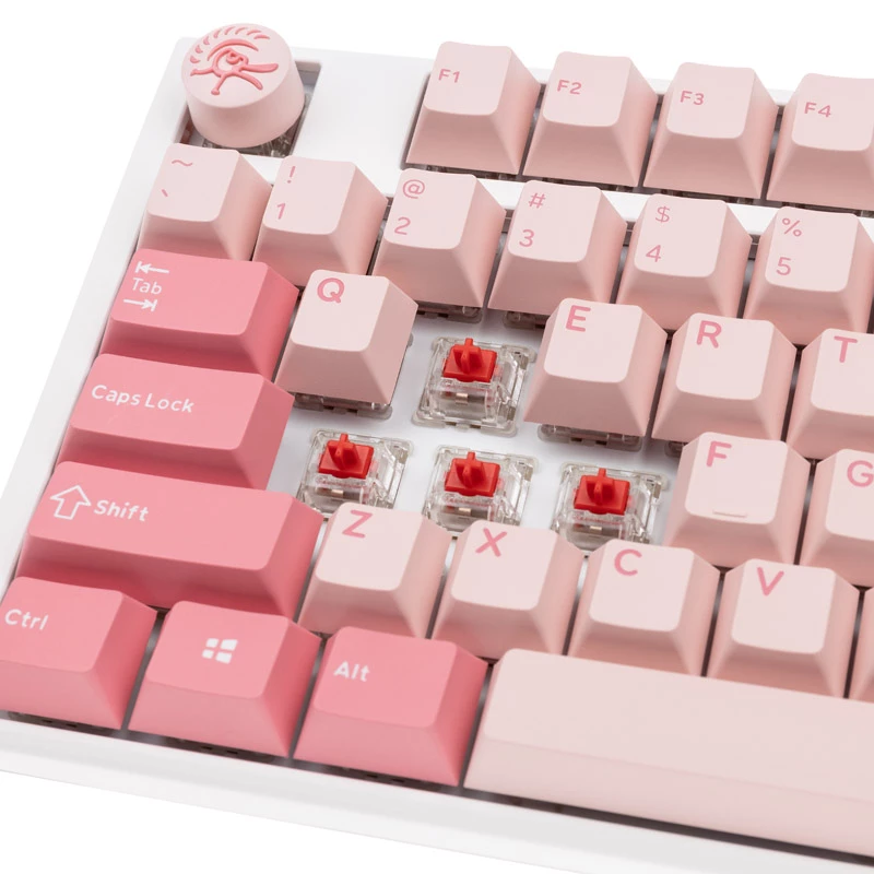 Ducky One 3 TKL klaviatuur mängimiseks USB QWERTY inglise Roosa