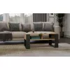 Kohvilaud top e shop Modern 90×58×50 cm, antratsiitkarkass, kunstnikutamme riiulid, matt