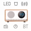 MANTA RDI912W Rimini kellraadio, Bluetooth ja juhtmevaba laadimine, valge
