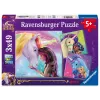 Pusle Ravensburger Unicorn Academy — 3 x 49 tk, komplekt lastele