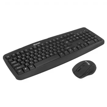 Juhtmevaba klaviatuuri ja hiire komplekt Tellur Basic Must — 2,4 GHz, USB-vastuvõtja, kompaktne paigutus