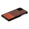 Nutitelefoni ümbris man and wood iPhone 11 Pro Max jaoks — pruun ruuduline, must ääris