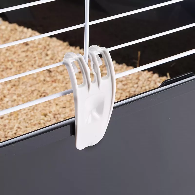 Puur FERPLAST Casita 100 küülikutele ja merisigadele, Metall/Plast, 960×570×560 mm, Taupe/Valge