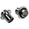 Adapter BitsPower TA-GMALP1622-GS — arvuti jahutussüsteemi adapter, hõbedane, 1/4-tolline keere, 2 tk pakend
