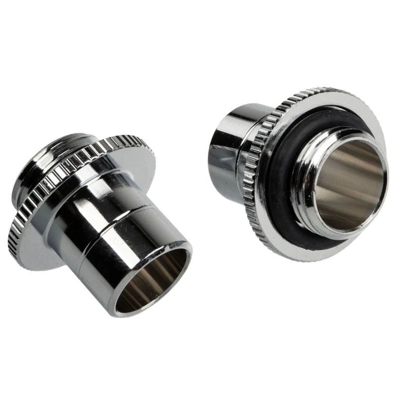 Adapter BitsPower TA-GMALP1622-GS — arvuti jahutussüsteemi adapter, hõbedane, 1/4-tolline keere, 2 tk pakend