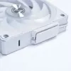 120mm Lian Li UNI FAN 12CL1W3W valge juhtmevaba korpusetuulik — 120mm, PWM-hubiga ühilduv, modulaarne