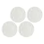 Dinner plates set LA PORCELLANA BIANCA LUNIA — set of 4 Valge porcelain plates
