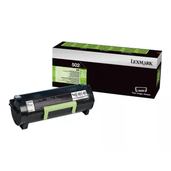 Tonerikassett Lexmark 502 1500 lehekülge must