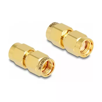 DeLOCK adapter RP-SMA-pistik -> RP-SMA-pistik 9 mm läbimõõt 18,9 mm laius
