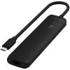 Satechi 7-ühes USB-C Slim Multiport Adapter Ethernet (USB-C PD, 2x USB-A, HDMI 4K, Ethernet, mälukaardilugeja micro/SD) (Must)