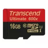 Transcend microSDHC MLC 16GB Class 10 UHS-I 600x + SD-adapter