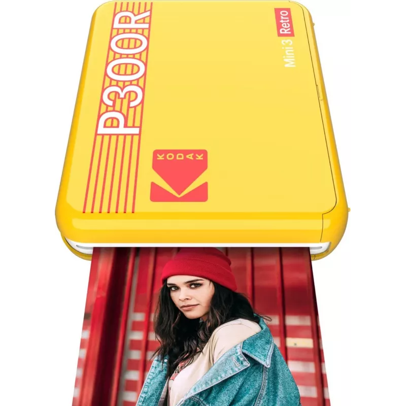 Printer Kodak Mini 3 Square Retro Pass Photo Printing Technology kollane