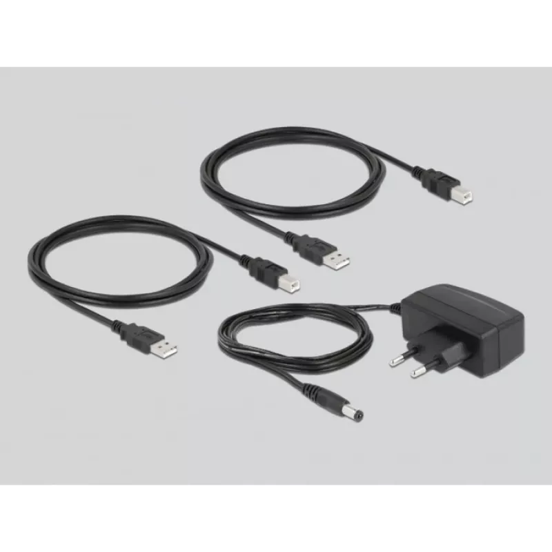 DeLOCK 11494 arvutiandmete lüliti must USB Type-A Type-B 0,48 Gbit/s