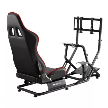 Racing cockpit huzaro Speed 6.0 reguleeritava istme, terasraami, 30°–90° nurga all, toetab kuni 120 kg, punane, 1080×1360×560 mm