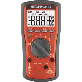 Benning MM 2-3 käsimultimeeter, digitaalne CAT II 1000 V, CAT III 600 V, CAT IV 300 V ekraan (loendurid): 6000 (044693)