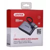 UNITEK V1304A videokaabli adapter 0,15 m USB Type-A HDMI + VGA (D-Sub) Hall