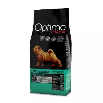 Kuiv koeratoit Optimanova Puppy Digestive Rabbit & Potato 2 kg