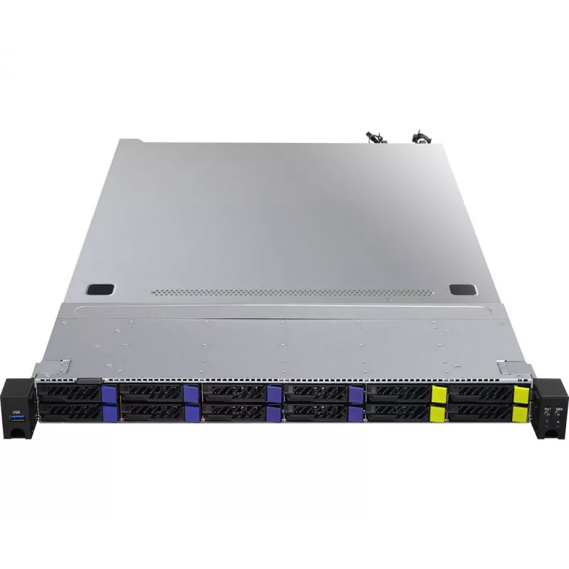 ASRock 1U8S4E-GENOA/2T serveri barebone SoC pesa SP5 (LGA 6096) riiulile paigaldatav (1U)