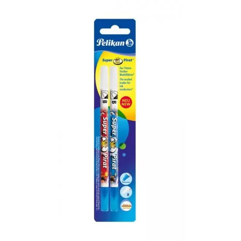 Kustutuskumm Pelikan Super-Pirat F/B Mitmevärviline 2 tk