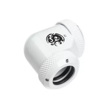 Adapter 90° BitsPower Multi-Link 2x 12mm AD liitmiku jaoks — valge (BP-DWE90DML)