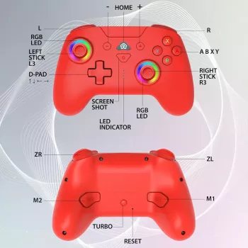 Subsonic juhtmevaba LED-puldiga kontroller punane Switchile