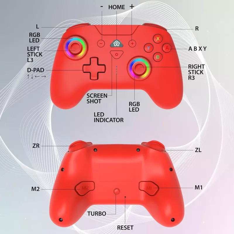 Subsonic juhtmevaba LED-puldiga kontroller punane Switchile