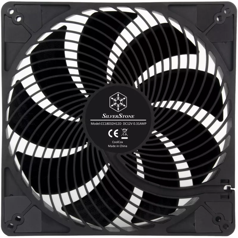 SilverStone SST-AP184i-PRO 180mm korpuse ventilaator, must