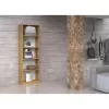 Kontori raamatukapp top e shop R40 ARTISAN, tamm, 5 riiulit, 400×300×1820 mm, puitlaastplaadist karkass