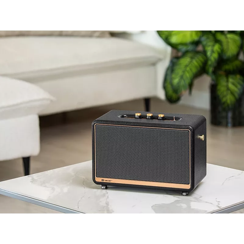 Kaasaskantav stereokõlar TRACER M45 Must — Bluetooth 5.0, 45 W RMS, FM-raadio, sisseehitatud mikrofon, akutoitel