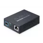 Meediumimuundur PLANET 10GBASE-T to 10GBASE-X SFP+ vaskport Must