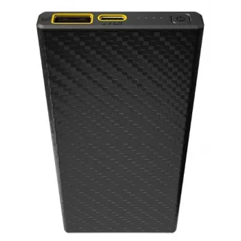 Kaasaskantav akupank Nitecore CARBO 10000 — liitiumioon 10000 mAh, 38 W PD, USB‑A + USB‑C, hall