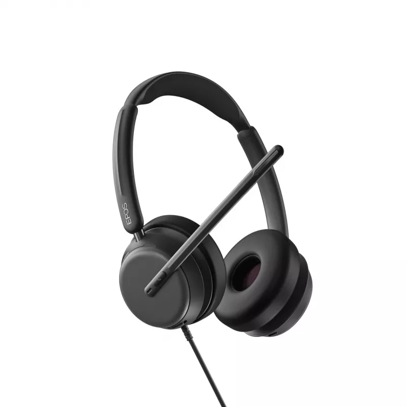 EPOS IMPACT 860 ANC peakrauaühendusega juhtmega peapaelaga kõrvaklapid kontorisse/kõnekeskusesse USB Type-C must