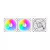 Jahutusventilaatorid Darkflash Gauss G24 3-ühes valge 120mm — komplekt 3 tk, 120 mm