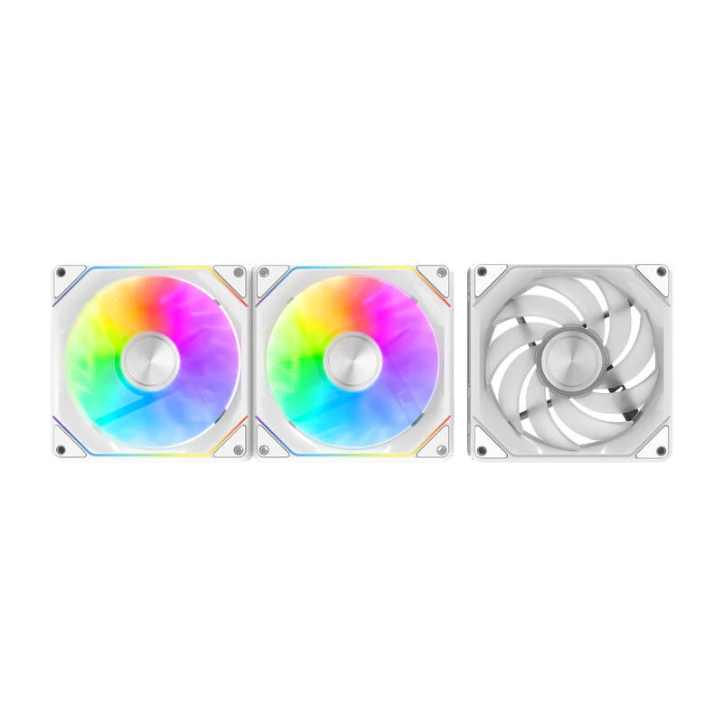 Jahutusventilaatorid Darkflash Gauss G24 3-ühes valge 120mm — komplekt 3 tk, 120 mm