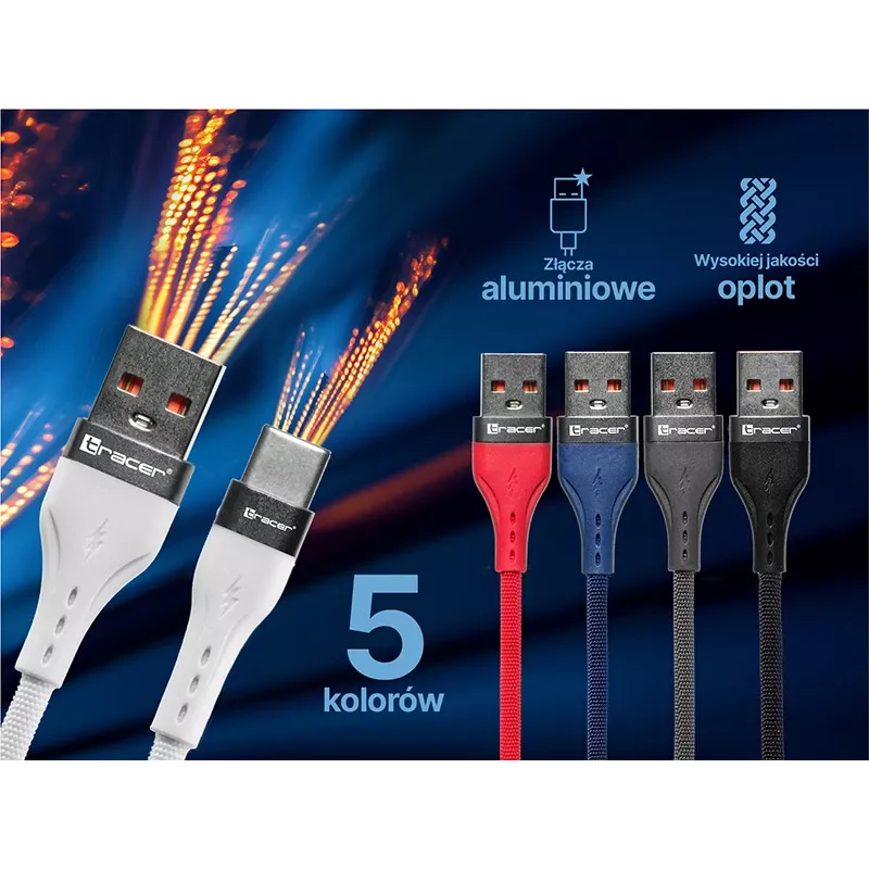 Tracer 47487 USB A - Type C M/M 1m kaabel hall