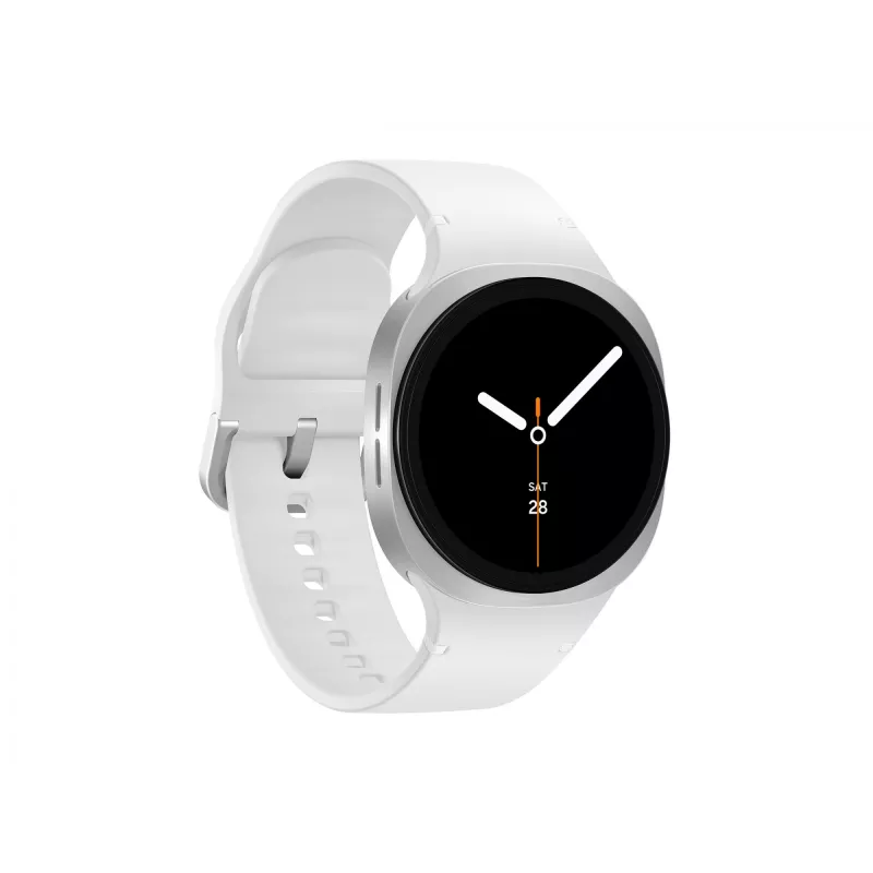 Samsung Galaxy Watch 8 3,3 cm (1,3 tolli) AMOLED 40 mm Digitaalne 438 x 438 pikslit Puuteekraan 4G Hõbe Wi-Fi GPS (satelliit)