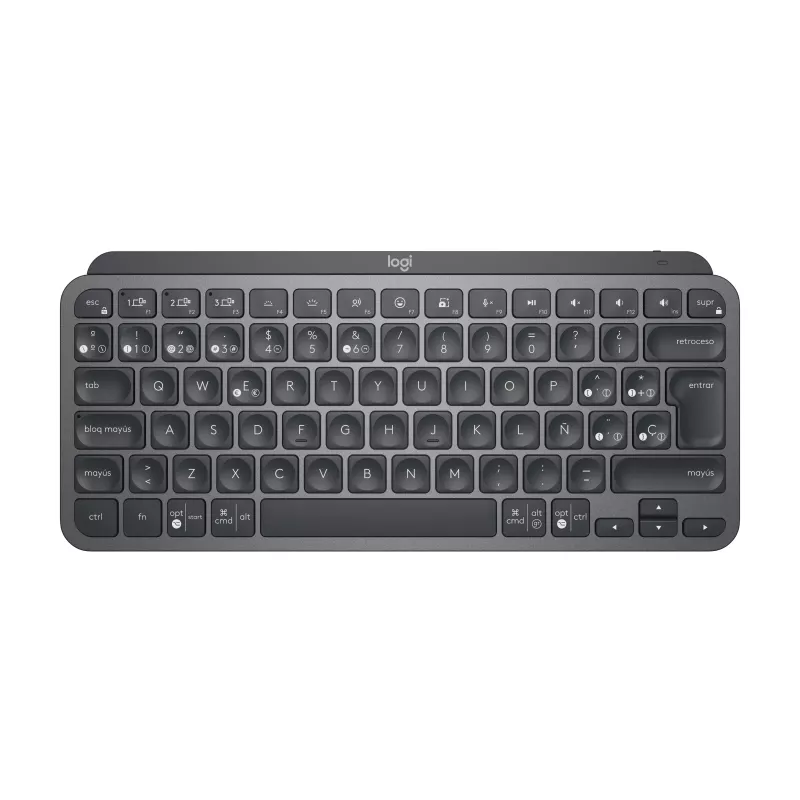 Logitech MX Keys Mini for Business - klaviatuur - taustvalgustusega - juhtmevaba - Bluetooth LE - QWERTY - hispaania - Euroopa - grafiit (920-010603)