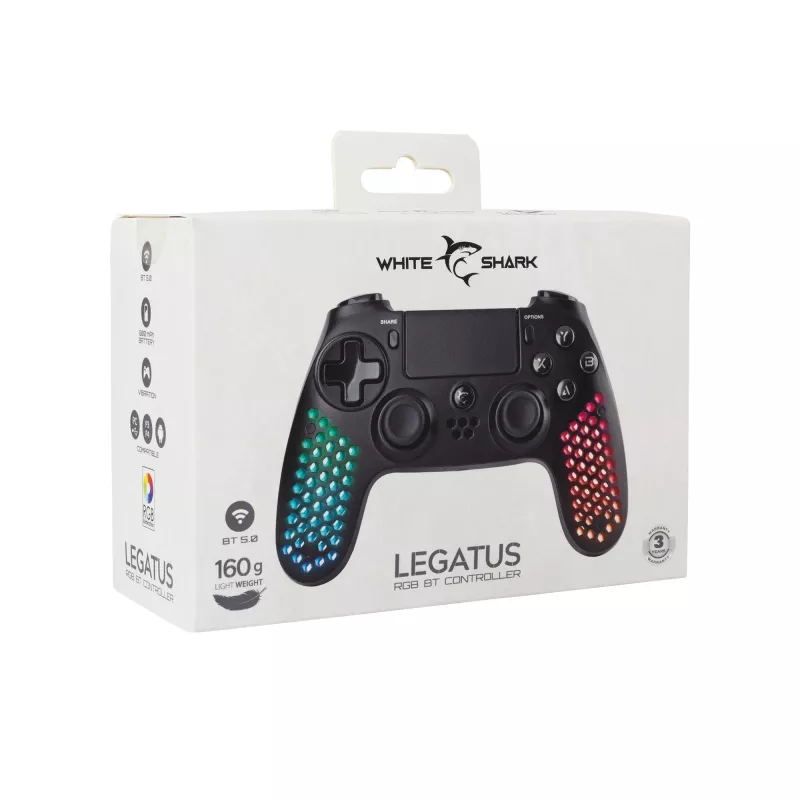 Juhtmega USB-mängupult White Shark GPW-4009 — ergonoomiline disain, juhtmega ühendus