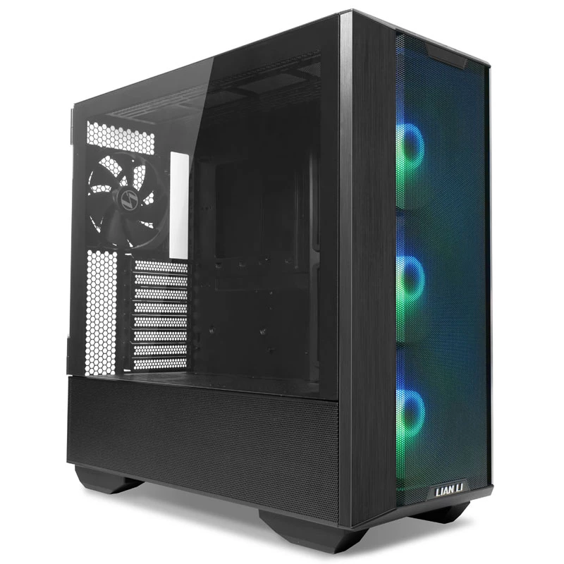 Lian Li LANCOOL III Midi Tower Must, Läbipaistev
