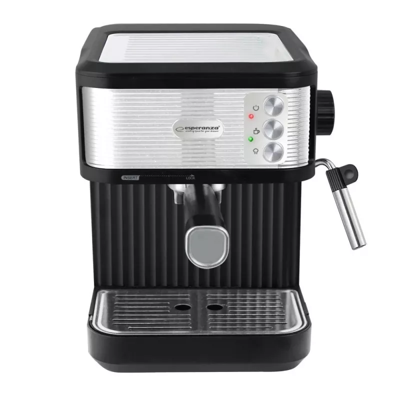 Espresso kohvimasin ESPERANZA EKC011 — 1,8 L veepaak, 850 W, 20 bar, puutetundlik juhtimine, piimavahustaja