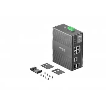 TP-Link IES206GPP võrgulüliti hallatav Gigabit Ethernet (10/100/1000) Power over Ethernet (PoE) Must