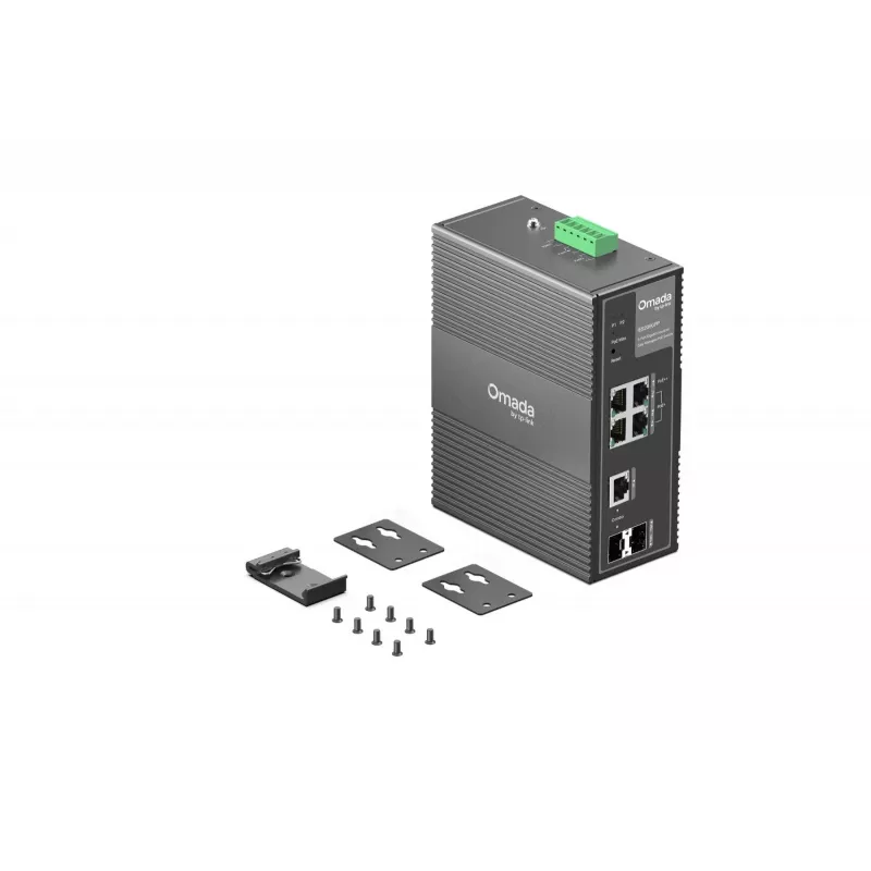 TP-Link IES206GPP võrgulüliti hallatav Gigabit Ethernet (10/100/1000) Power over Ethernet (PoE) Must