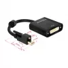 Video kaabli adapter DeLOCK 62639 Mini DisplayPort DVI-I-le 0,25 m Must