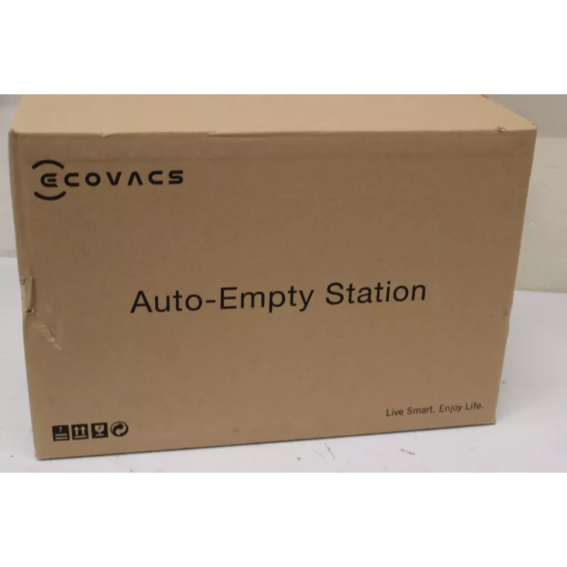 Auto-Empty Station Ecovacs CH1918 OZMO T8, N8, T9 jaoks – valge, sisaldab 2 tolmukotti