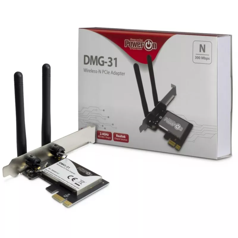 Inter-Tech DMG-31 - sisseehitatud - juhtmevaba - PCI Express - Wi-Fi - Wi-Fi 4 (802.11n) - 300 Mbit/s (88888147)