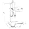 Monitorihoidik LOGILINK BP0044 33–81,3 cm (13–32 tolli) ekraanidele, VESA 75x75–100x100, max 8 kg, lauale, must