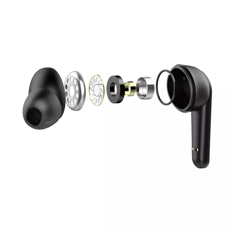 SAVIO kõrvasisene TWS-peakomplekt TWS-12, Bluetooth 5.3, sisseehitatud mikrofon, must